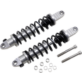Legend REVO-A Adjustable Shocks - Clear Anodized - STD - 14" - Harley Dyna 91-17