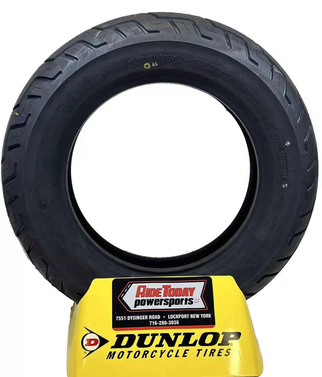 Dunlop D404 Tire Set FRONT 130/90-16 | REAR 170/80-15 Metric Motorcycle Tires