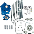 S&S Cam Chest Kit, Gear Drive, Water Cooled, Chrome Pushrods, 475G, Harley M8