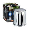 HiFlo Oil Filter Chrome EVO 1984-99/Sportster 83-24 Harley 63796-77A, 63805-80A