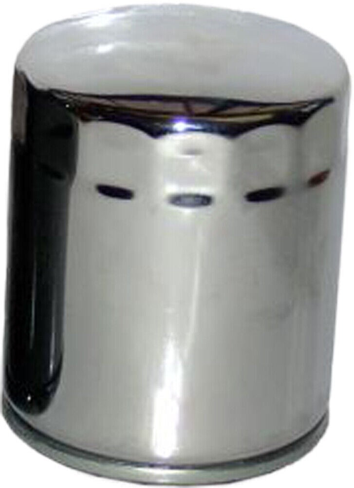 HiFlo Oil Filter Chrome EVO 1984-99/Sportster 83-24 Harley 63796-77A, 63805-80A