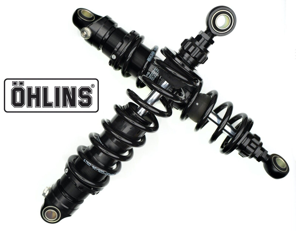 Ohlins 12" Shocks 250-565lbs. Adjustable Harley Davidson Touring 90-24 - HD776S2