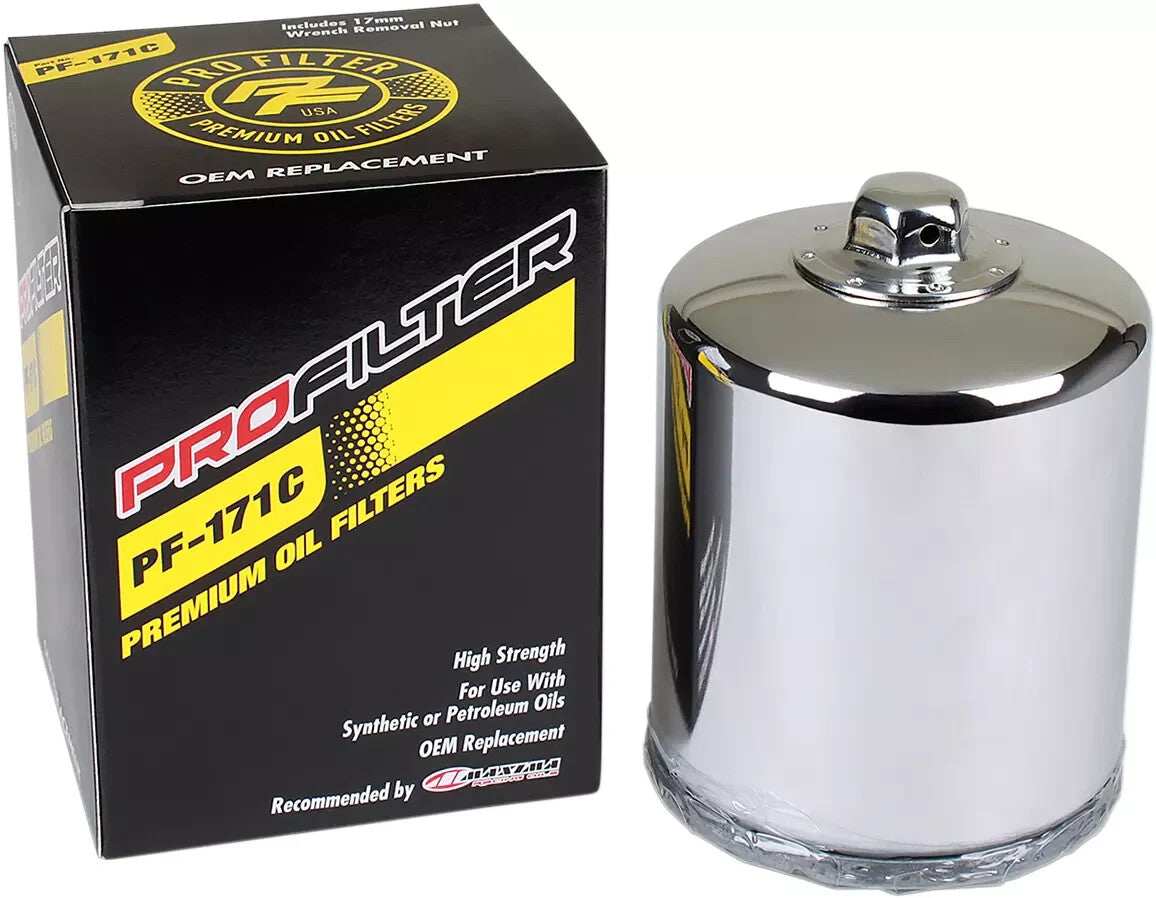 Maxima Synthetic 20W50 3 Hole Oil Change Kit Chrome Filter Harley M8 2017-2024