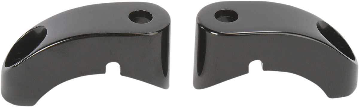 Arlen Ness Turn Signal Mounts For 39mm Forks Black 87+ Harley FXR/Sportster/Dyna