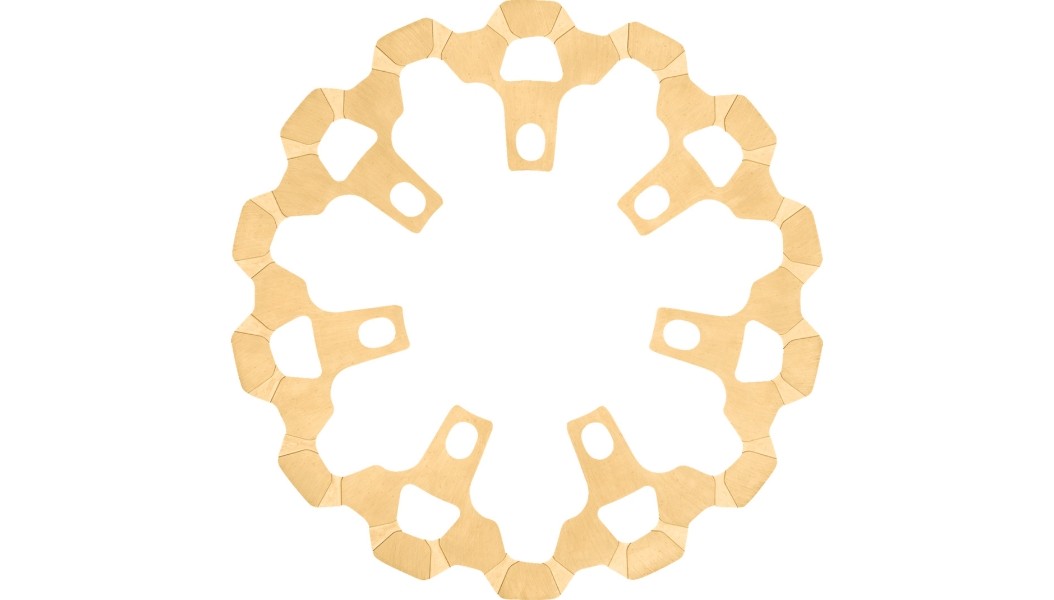Lyndall 11.8 in. Front Brake Rotors Gold 3-622