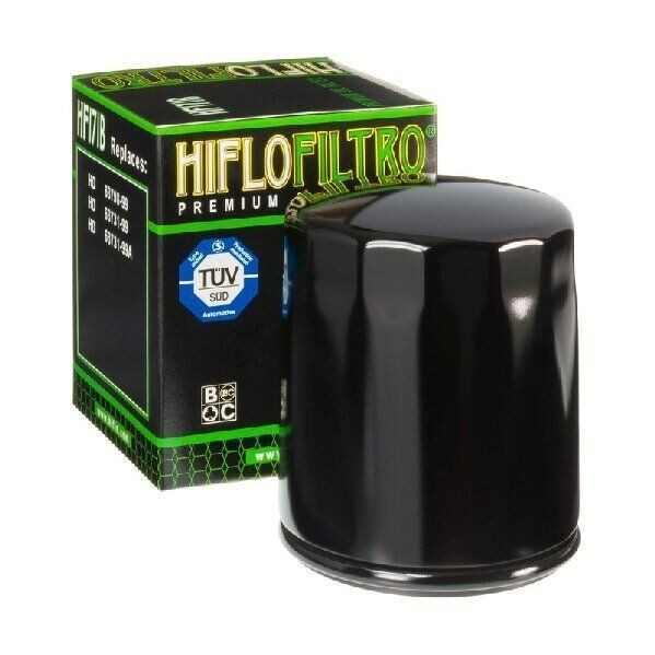 HiFlo Oil Filter HF171B Black Twin Cam & M8 Harley Davidson #63731-99, 63798-99