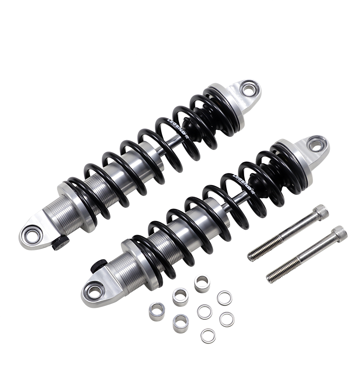 Legends REVO-A Coil Suspension, Clear Anodized, STD. - 13" Harley Dyna FXD 91-17