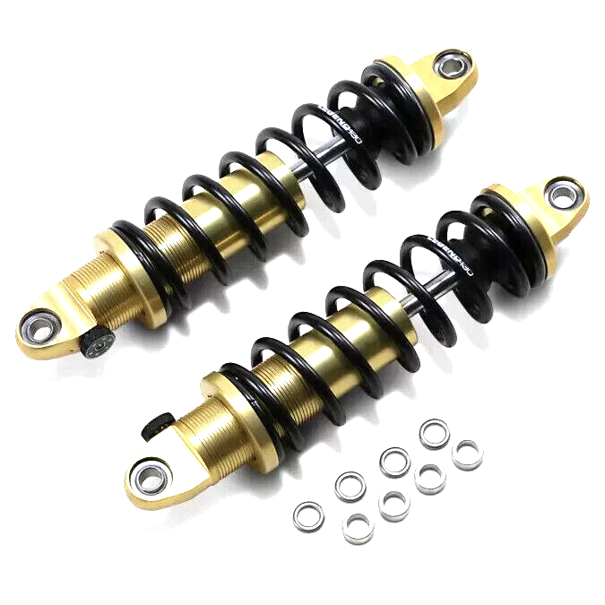 Legend 12" REVO-A Shocks HEAVY DUTY Adjustable Shock Gold Harley Touring 90-24
