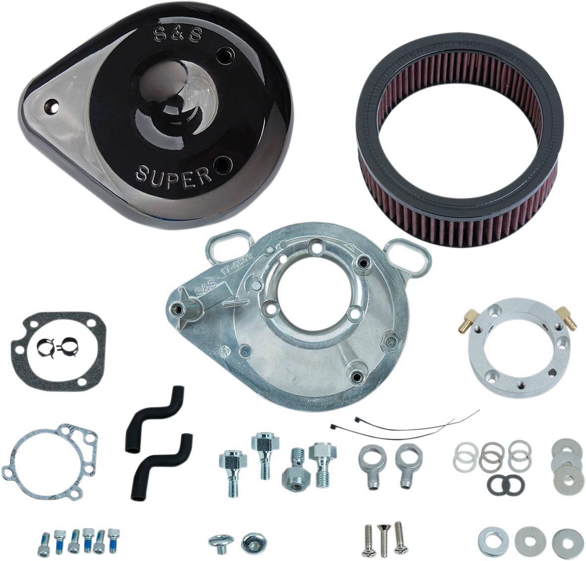 S&S Air Intake, Teardrop, Delphi EFI, Harley Big Twin 01-17, exc TBW and CVO