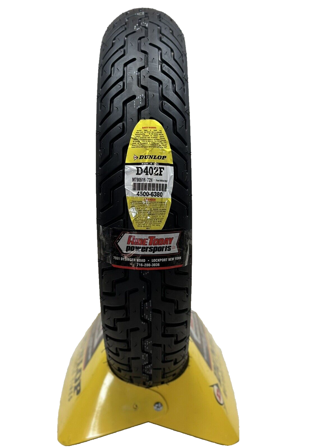 Dunlop D402 FRONT Tire MT90B16 Wide White Wall MT90B16 Harley Davidson 45006380