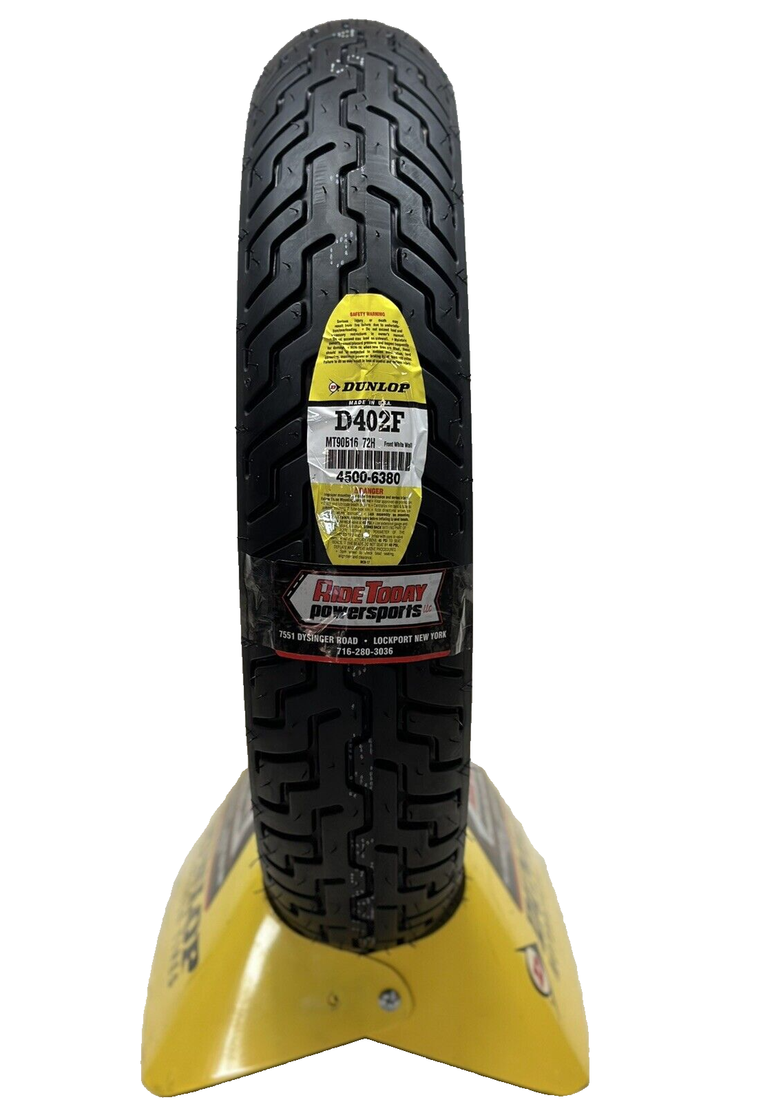 Dunlop D402 FRONT Tire MT90B16 Wide White Wall MT90B16 Harley Davidson 45006380
