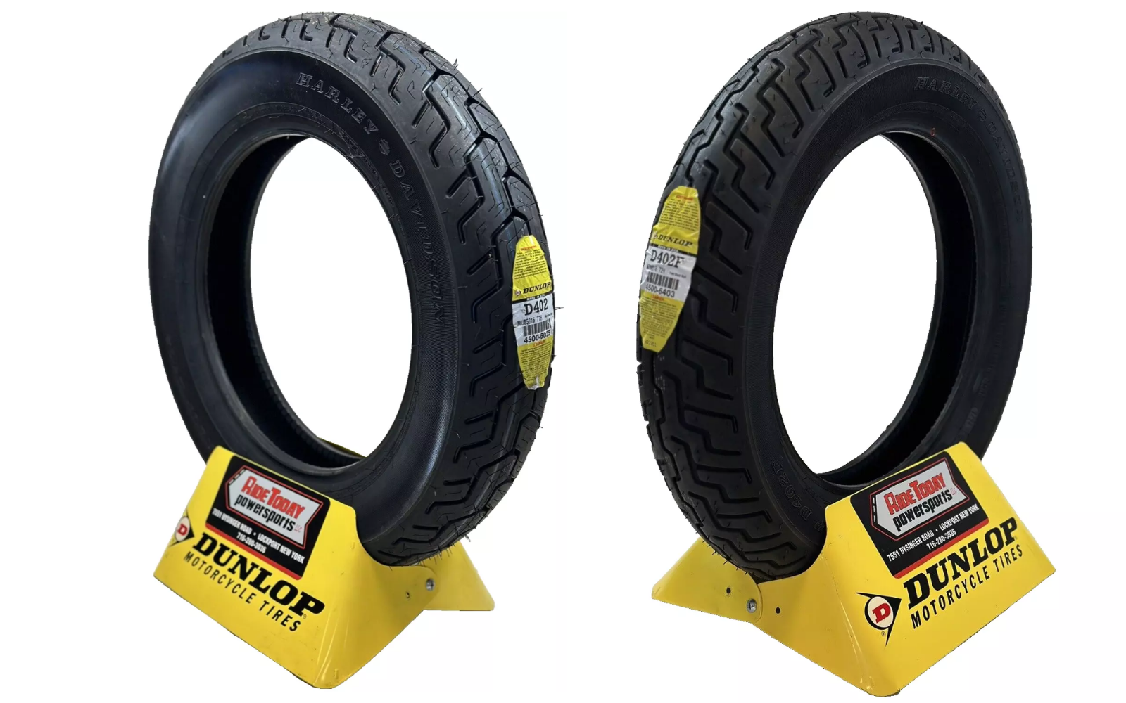 Dunlop D402 Tire Set FRONT MT90B16 | REAR MU85B16 Harley Motorcycle Tires
