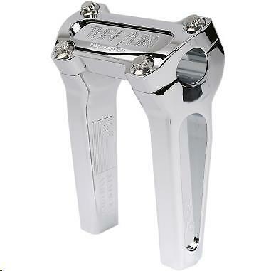 THRASHIN Straight Riser 6" Rise Chrome 3.5" Spacing for 1" Bar Harley - TSC60003