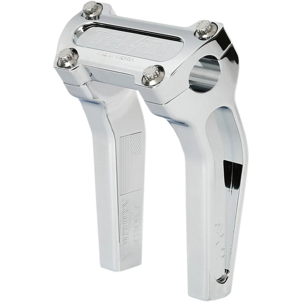 Thrashin Supply Co Chrome 6.5" Pullback Handlebar Riser for Harley - TSC-6525-3