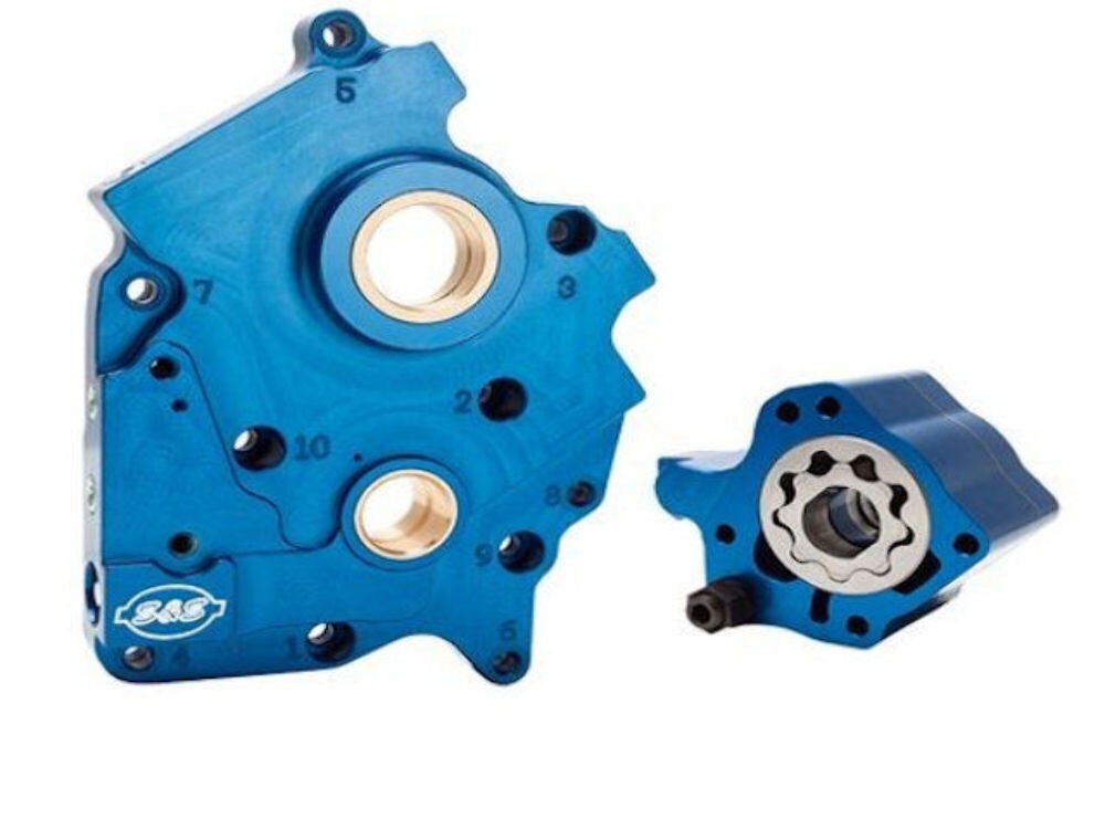S&S Cam Support Plate & Oil Pump - Oil Cooled Harley M8 2017-2024 - 310-0998B