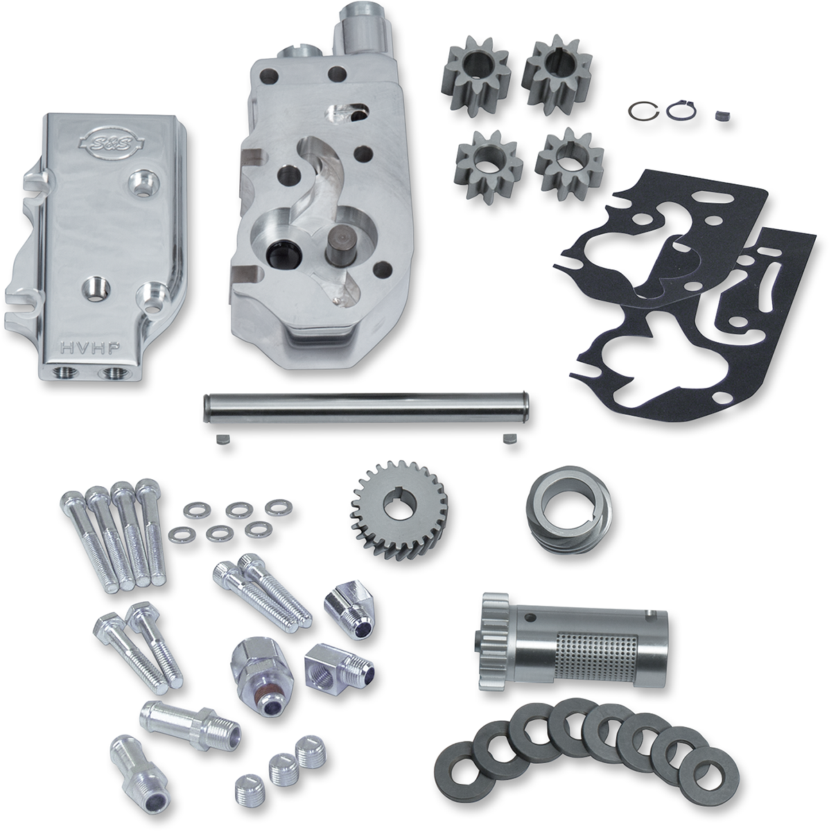 S&S Oil Pump Kit HVHP, Universal, w/ Gears, Billet, Harley Big Twin 1984-1991