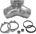 S&S Manifold Conversion, S&S Ports, 1-7/8", VOES, #410, Natural Harley EVO 84-99