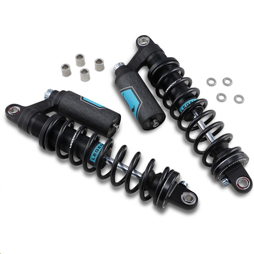Legend REVO ARC Piggyback Shocks - STD. - Black - 14" - Harley Sportster 04-20