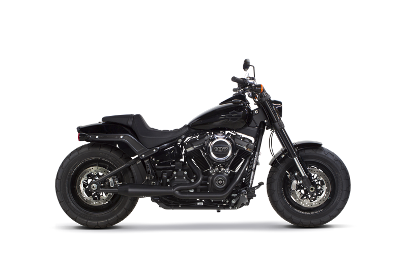 Two Brothers 005-5600199-B 2into1 Exhaust Megaphone Black 25+ Softail Low RiderS