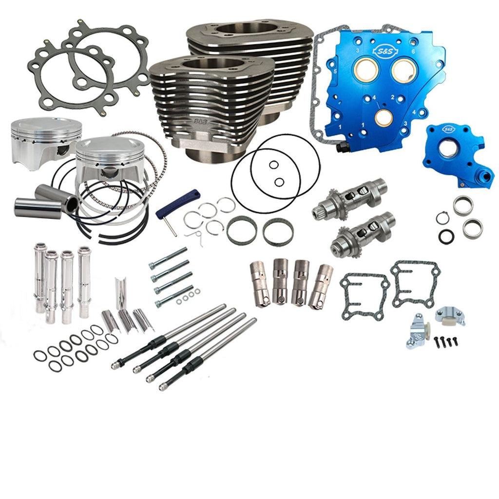 S&S Cycle 110 Power Pack 585 Cams Wrinkle Black Harley Twin Cam 07-17 - 330-0668