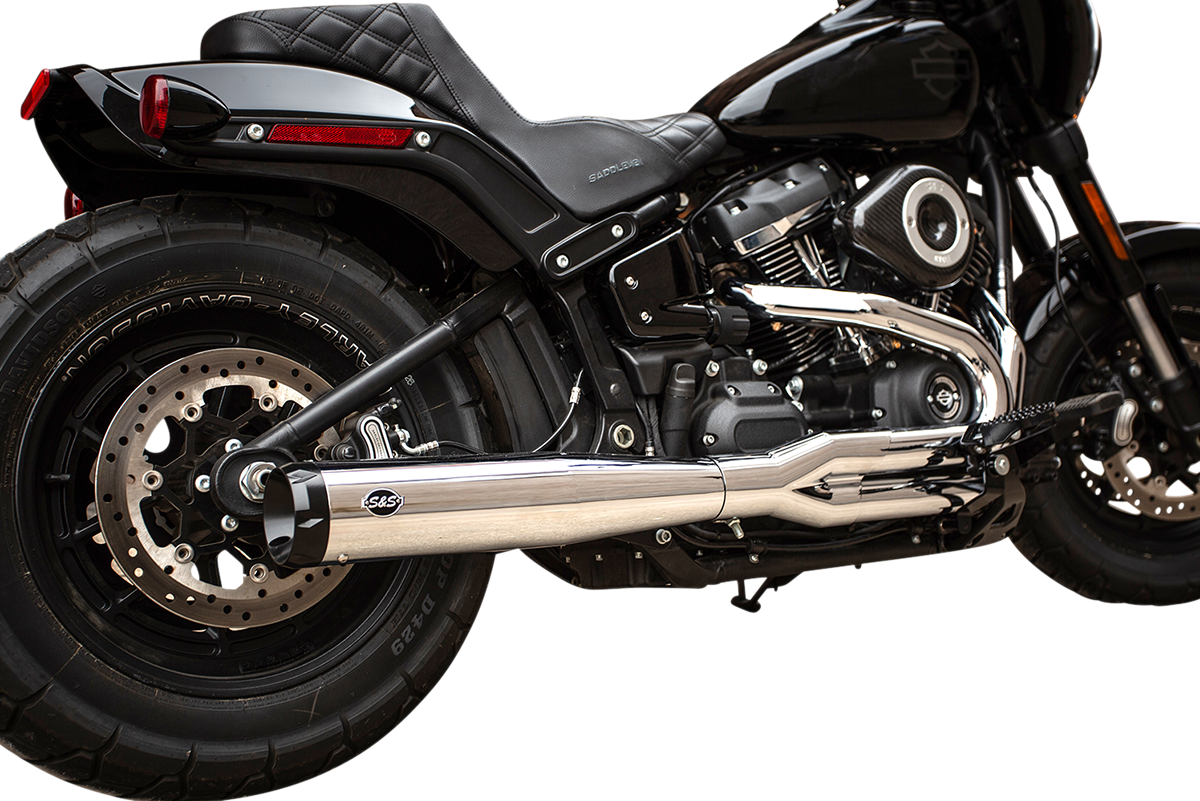 S&S Exhaust Super Street, 2-1, Chrome, Harley Softail M8 Standard Chassis 18-21