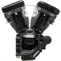 S&S Engine T124, 640GE Cams, Wrinkle Black, Harley Twin Cam 99-06 exc. 06 Dyna