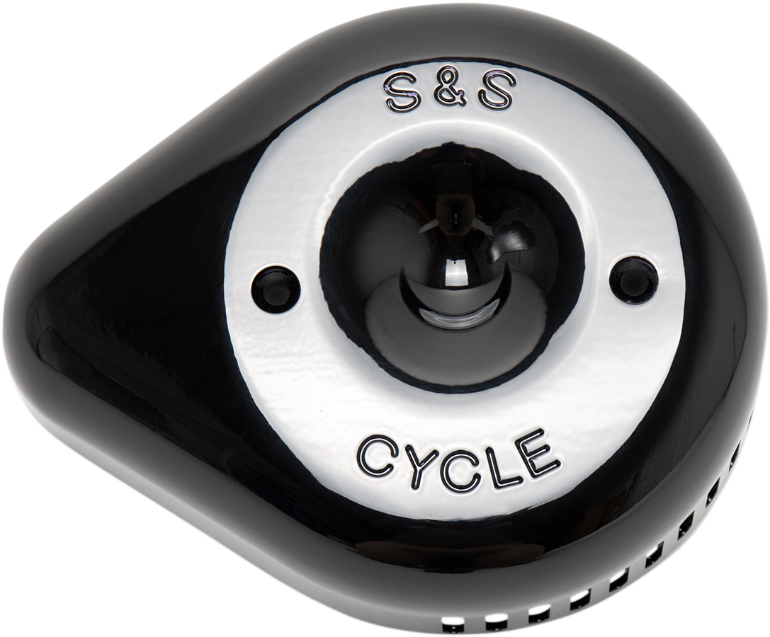 S&S Cycle Stealth Slasher Teardrop Air Cleaner Cover Gloss Black