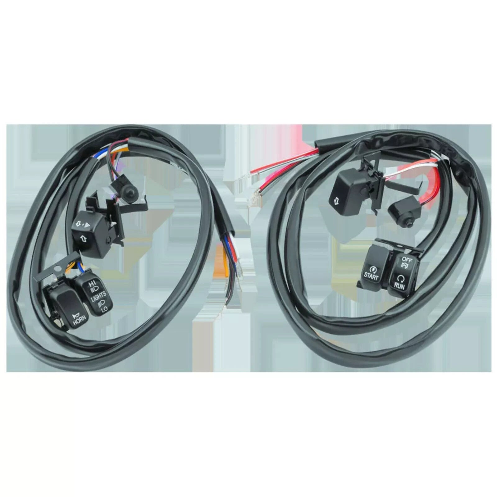 Twin Power Handlebar Switch Kit, Black 07-10 Harley Davidson Touring w/o Cruise