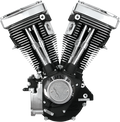 S&S Engine, V80, 508 Cam, Wrinkle Black, Cast, Harley EVO Big Twin 1984-1999