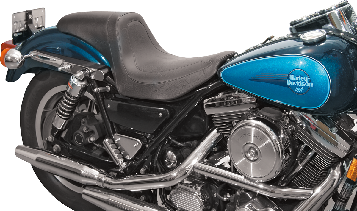 Mustang 82-00 Harley FXR Fastback 1 Piece Seat - Black