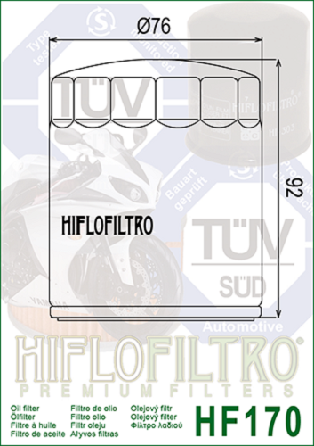HiFlo Oil Filter Black EVO 1984-99/Sportster 83-24 Harley 63796-77A, 63805-80A