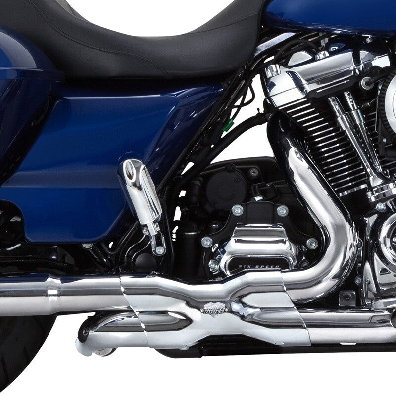 Vance & Hines 16371 Power Duals Header Pipe Chrome 2017+ Harley