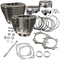 S&S Cylinder Kit, 4-1/8" Bore, 5.004", 4-5/8" Stroke, WBlack, Harley TC 07-16