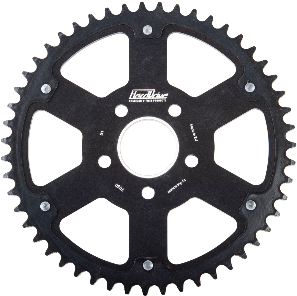 530 D.I.D Gold VX3 Chain Conversion 24T-51T Carbon Sprocket 00-05 Harley Dyna