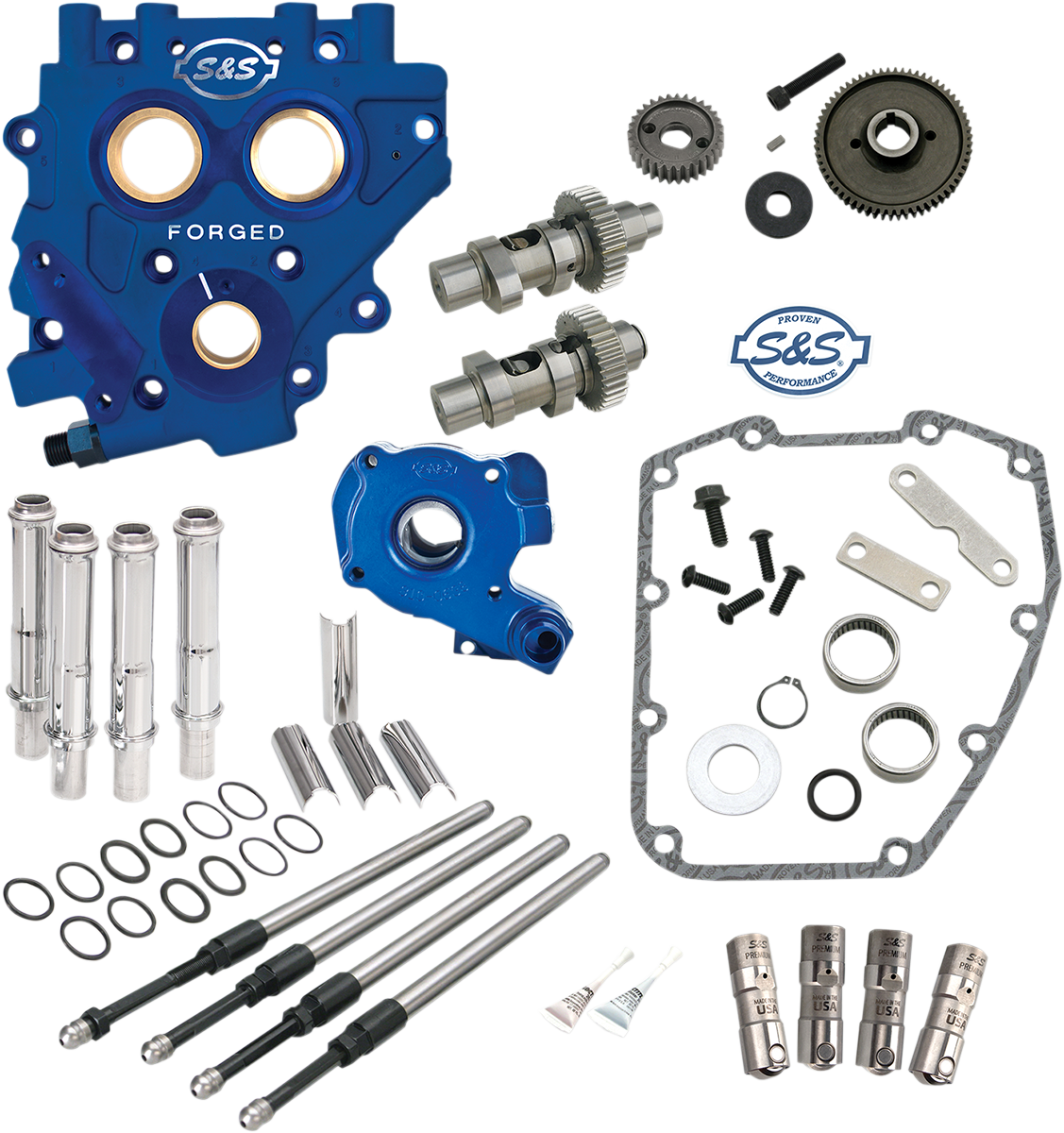 S&S Cam Chest Kit, TC3 Oil Pump/Plate, Gear Drive, 551GE, 2006 Dyna, 2007-up bt