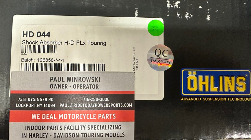 Ohlins HD044 13" Rear Shocks 150-500lbs 2014-2025 Harley Touring Bagger HD 044