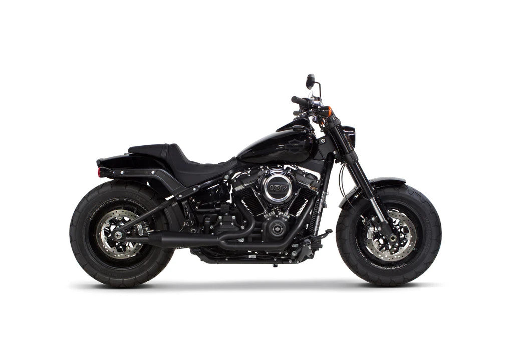 Two Brothers 2 into 1 Full Exhaust Black 2018-2024 Harley Davidson M8 SOFTAIL