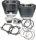S&S Cylinder Kit, 3.927" Bore, 4.937", 4-3/8" Stroke, WBlack, Harley TC 07-16