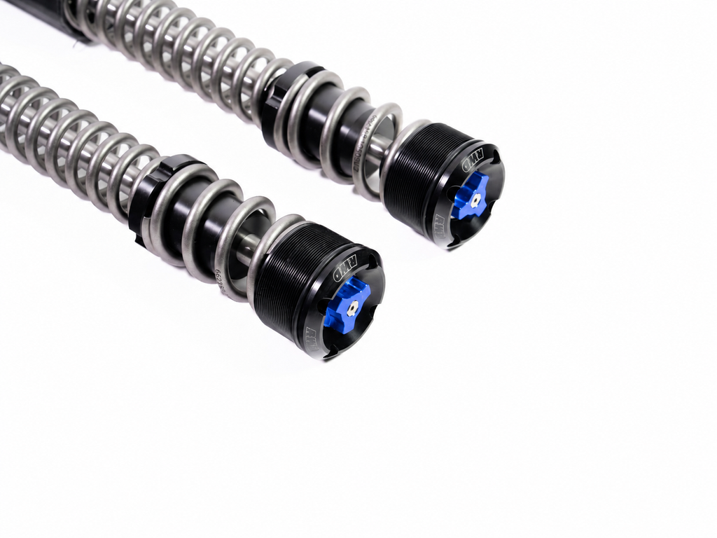 RWD RS-1F Front Fork Cartridge System for 2017 - 2026 Harley Davidson Touring Models (Colored Knobs)