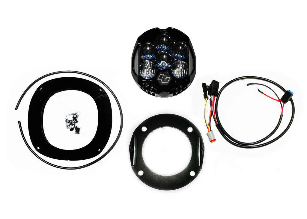 Custom Harley LP6 light parts with white light