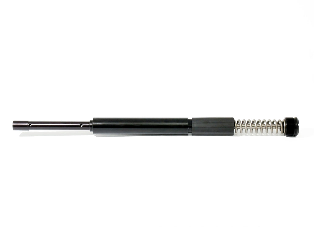 RWD V-Twin motorcycle suspension component, featuring a black cylindrical body and a silver spring, designed for optimal performance.