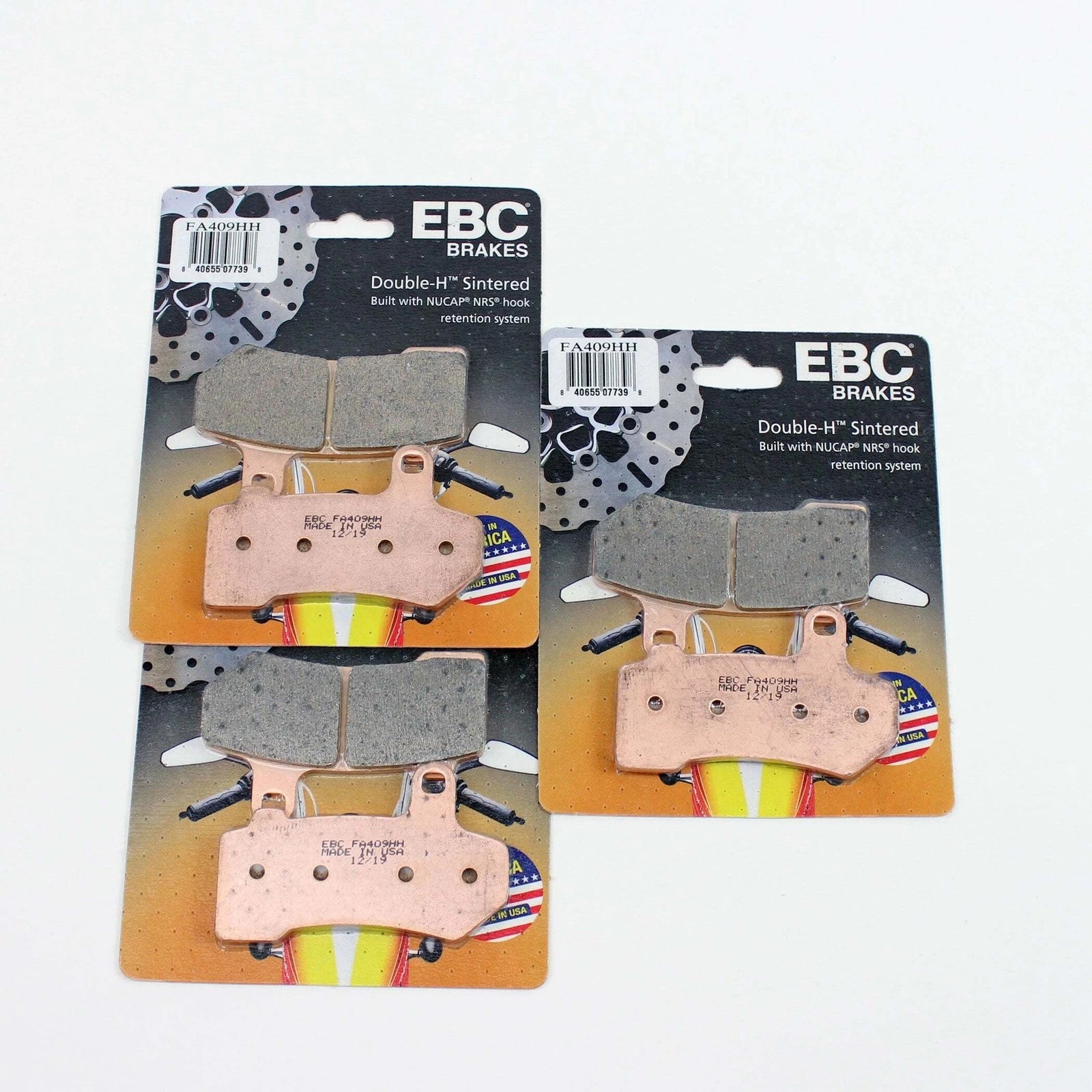 EBC HH Sintered Brake Pad for 08-25 Brembo Calipers - 3 Pack